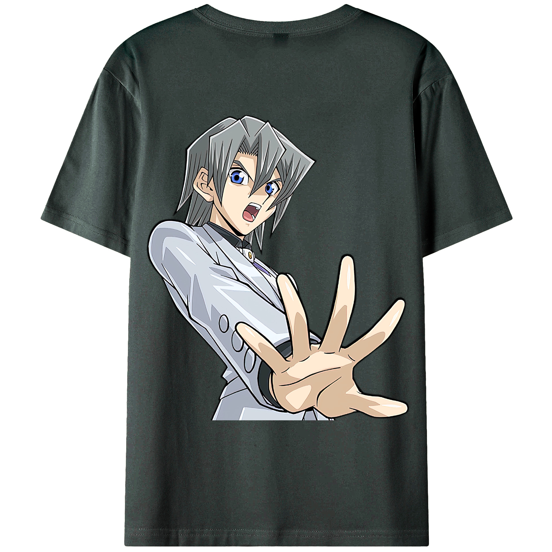 （画像用） 遊☆戯☆王 Yu-Gi-Oh! 綿100％ メンズ半袖Tシャツ（バックプリント） 通気性